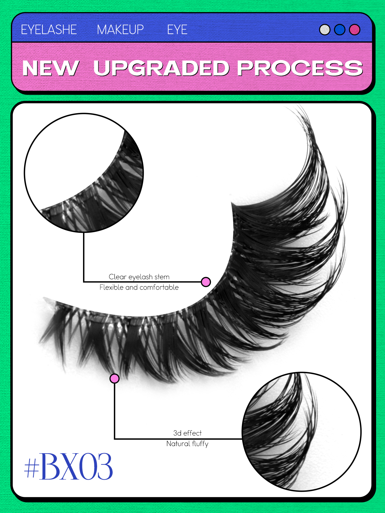 AliExpress Veltrinay Faux Mink Cat-Eye Strip Lashes, view 3