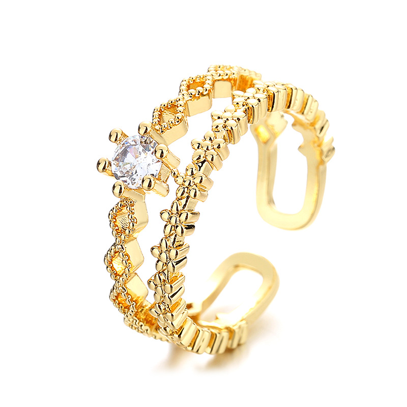 AliExpress VENTFILLE 925 Silver Flower Lace Adjustable Ring, view 5