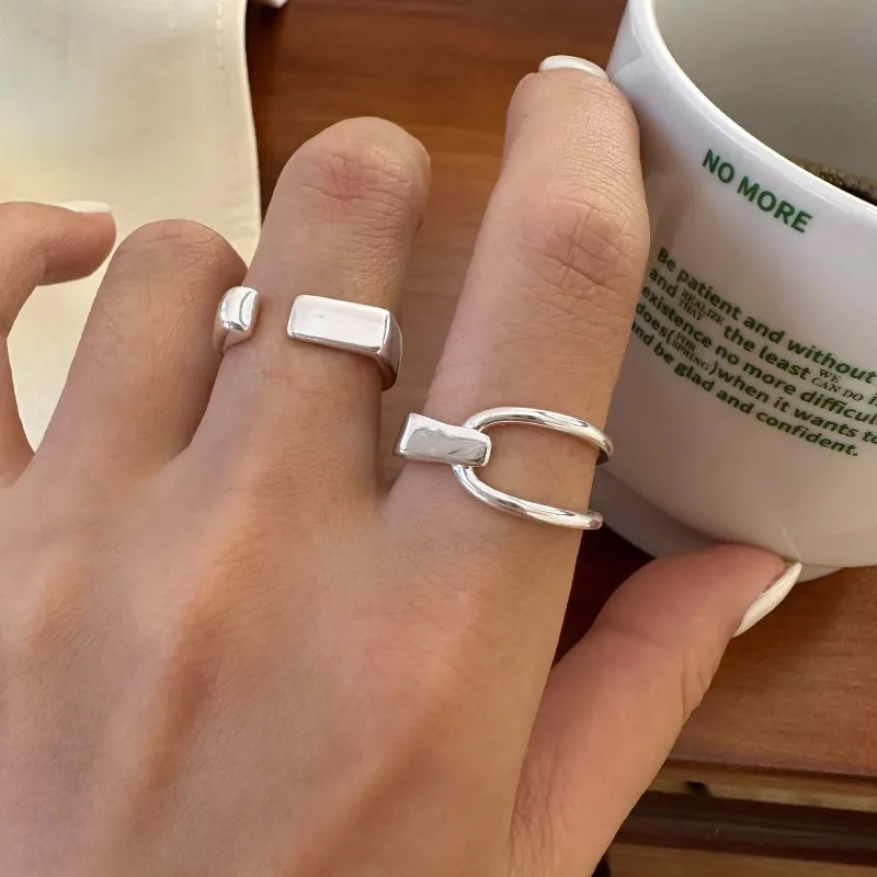 AliExpress VENTFILLE 925 Sterling Silver Hollow Couple Rings