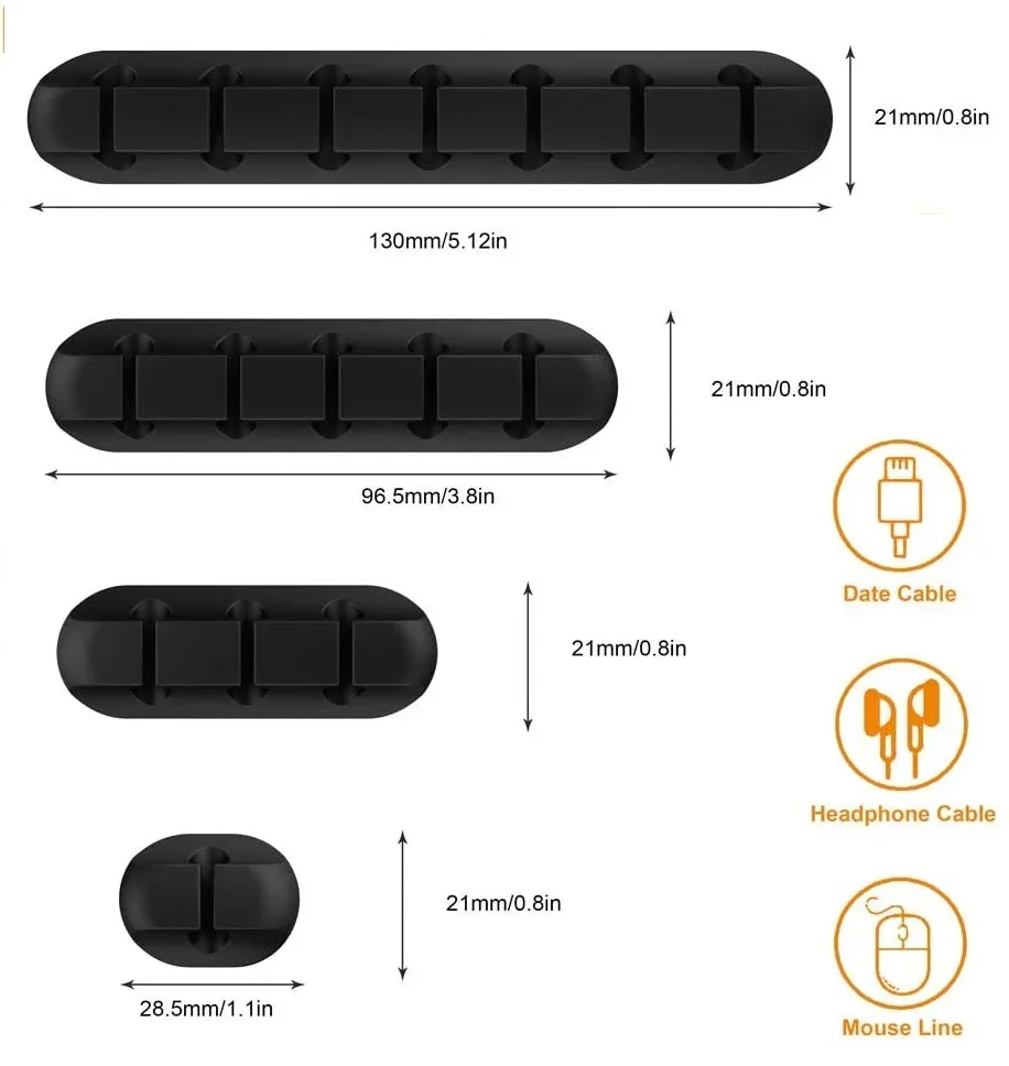 AliExpress VIKEFON Silicone Cable Winder Clips, view 6