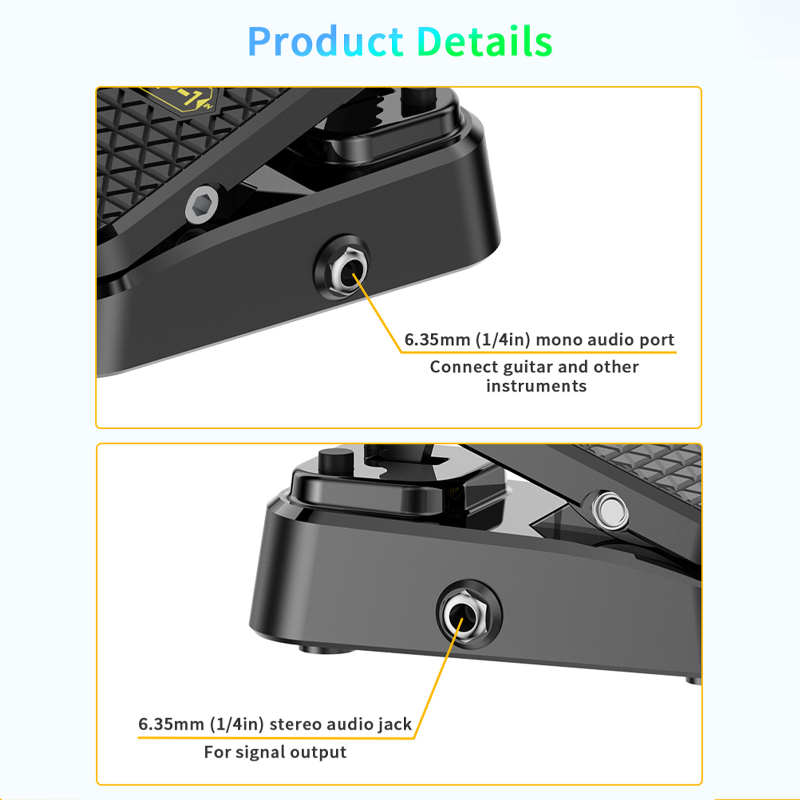 AliExpress Volume Expression Guitar Effect Pedal 2in1 Dual Control Silent Buffer Metal Chassis Stereo Interface No Power Required for Bass, view 4