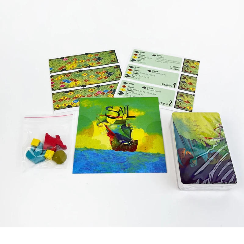 AliExpress Voyage Board Game English Version with German Style Cards Two Player Cooperation Party Night Game Set, view 3