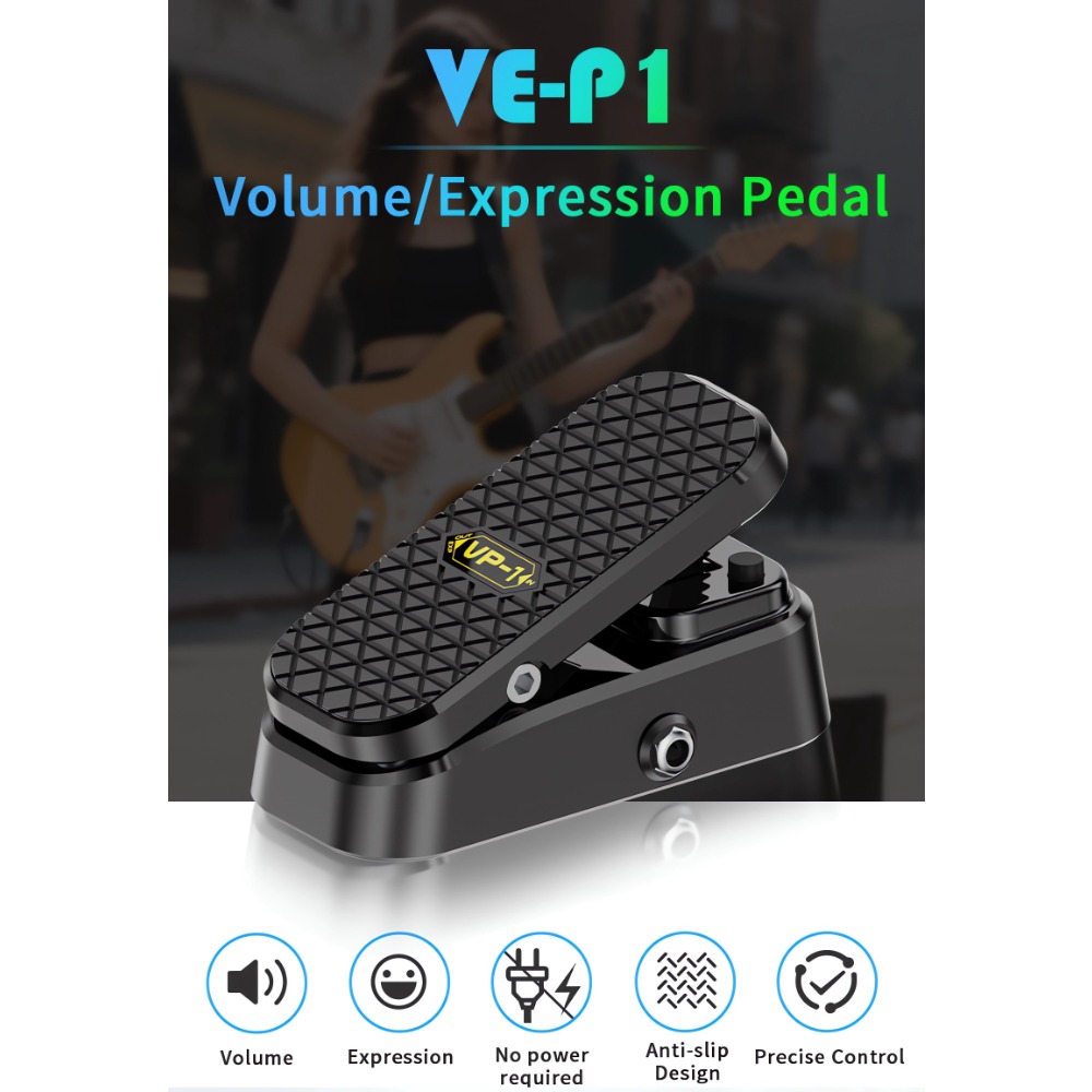 AliExpress VP-1 Pedal Volume/Expression 2-in-1 Pedal No Power Supply Required Cushioned Feet No Noise Precise Direct Control of Rack, view 2