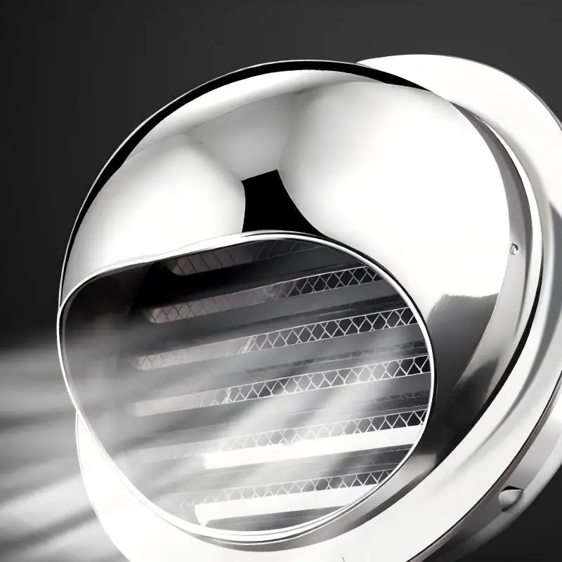 AliExpress Wall Ceiling Stainless Steel Exhaust Vent Grille Cover Anti Bird Rat Air Vent Cap for Heating Cooling Duct Ventilation, view 2