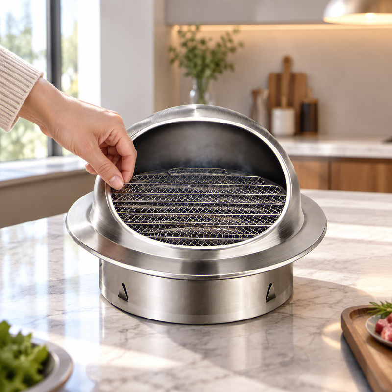 AliExpress Wall Ceiling Stainless Steel Exhaust Vent Grille Cover Anti Bird Rat Air Vent Cap for Heating Cooling Duct Ventilation, view 5
