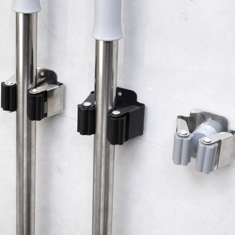 AliExpress Wall-Mounted Stainless Steel Mop and Broom Holder, view 4