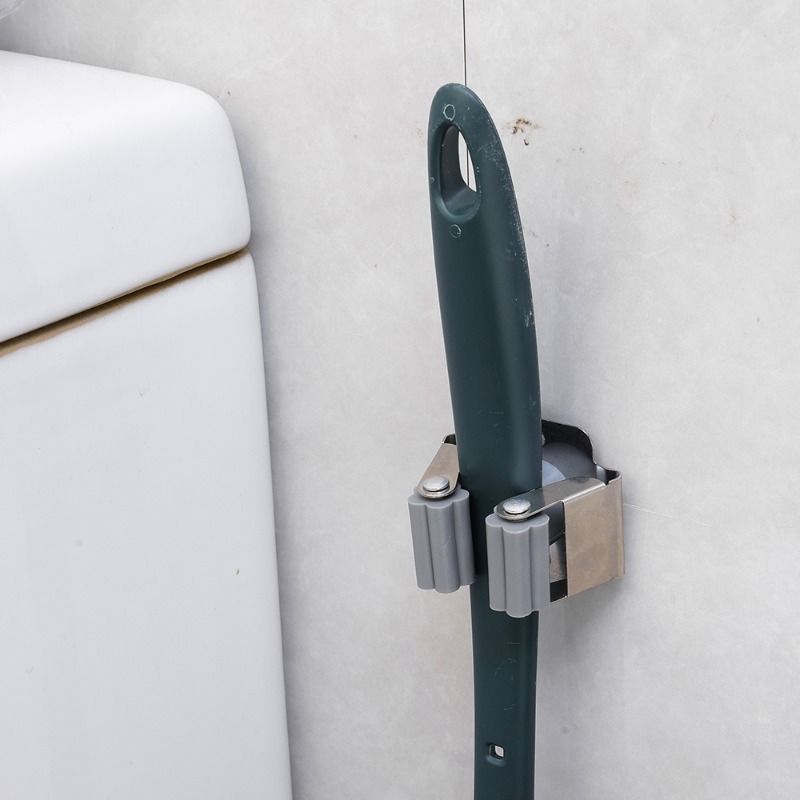 AliExpress Wall-Mounted Stainless Steel Mop and Broom Holder, view 5