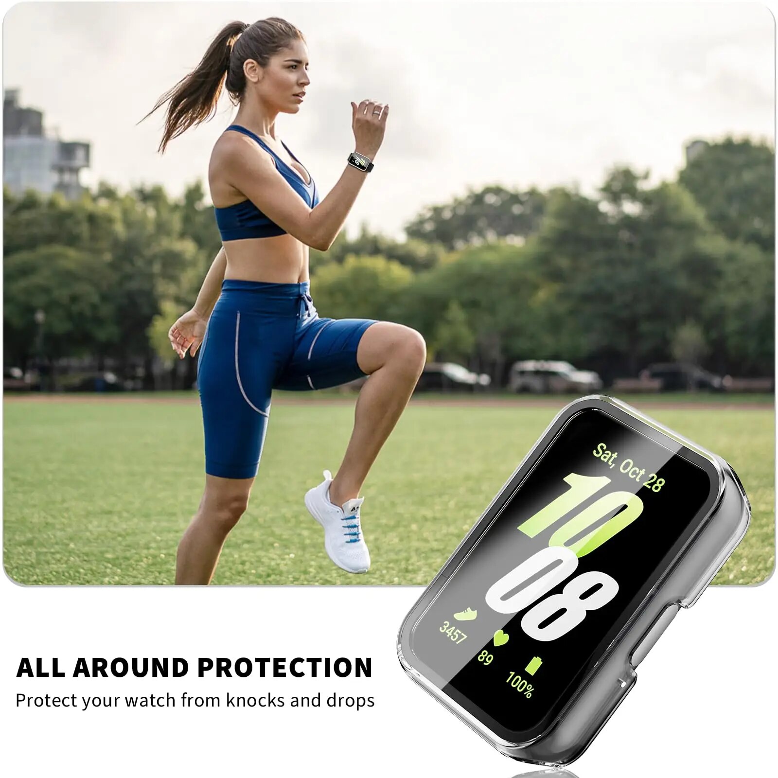 AliExpress Protective PC Frame Case for Galaxy Fit3, view 4