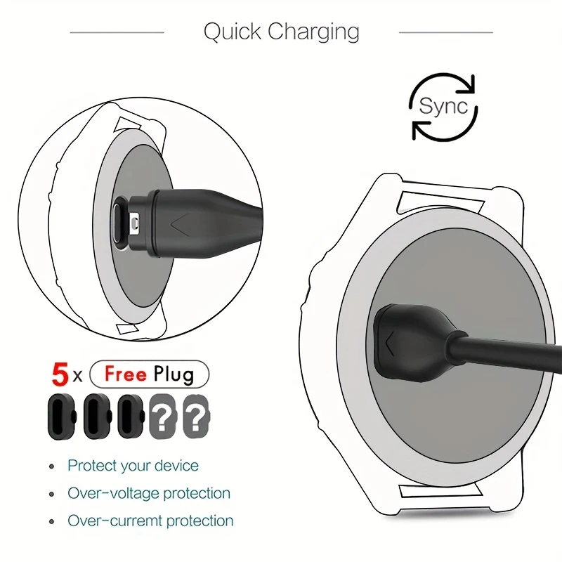 AliExpress Garmin Watch Charging Cable and Dock, view 2