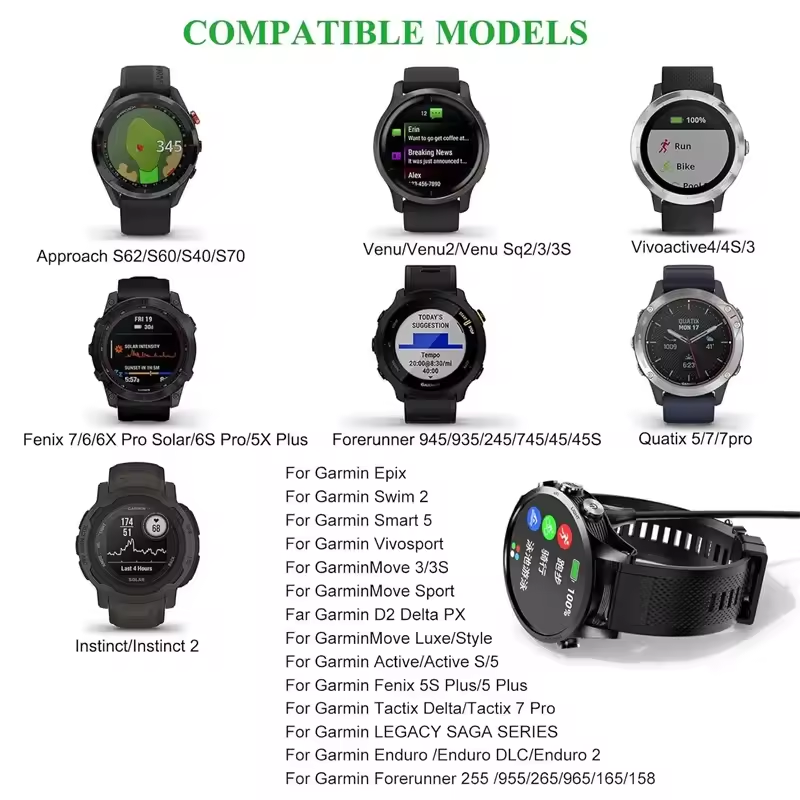 AliExpress Garmin Watch Charging Cable and Dock, view 6