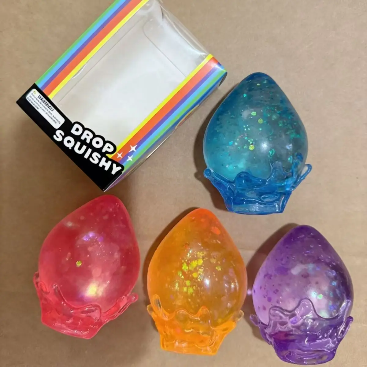 AliExpress Water Droplet Shape Confirmation Blind Box Stress Relief Squeeze Slow Rebound Boy Girl Surprise Wholesale Toy Kawaii Gift