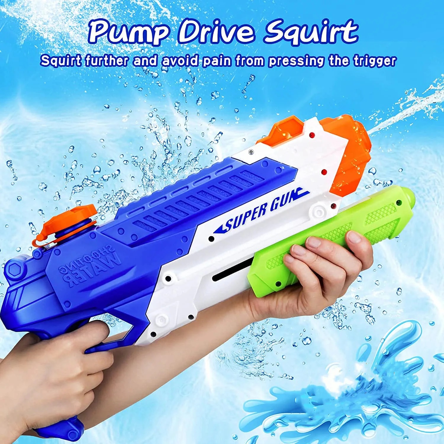 AliExpress Water Guns for Kids - Summer Soaker Squirt Guns, Outdoor Toy for 3 Years Old and up Boys Girls Adults Water Guns for Swimming Po, view 3