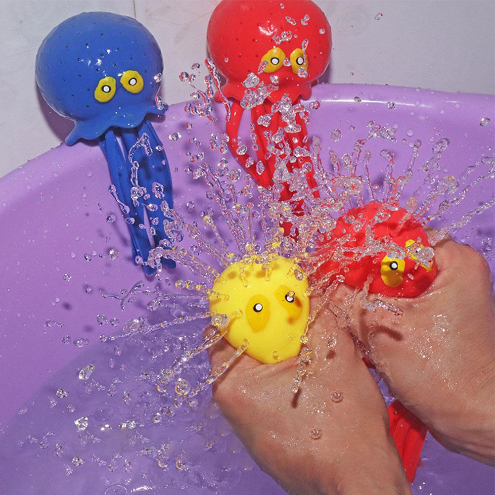 AliExpress Water Play Octopus Bathing Toy for Kids Creative Absorbent Toy That Sprays Water Stress Relief Fun Children's Bath Time, view 4