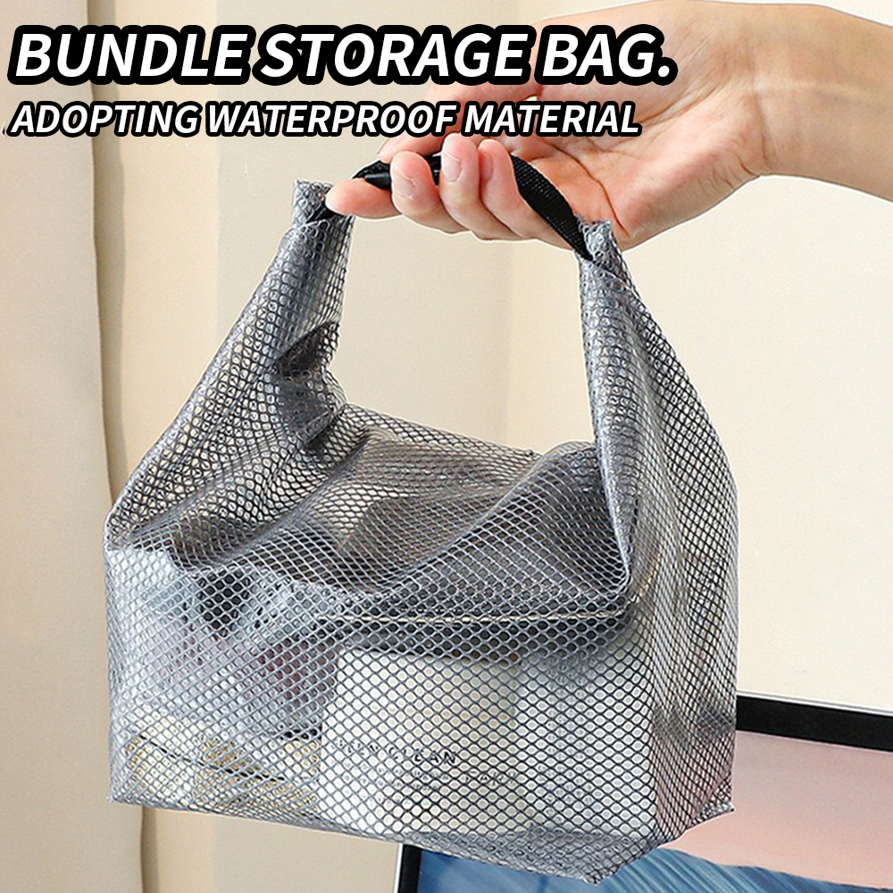 AliExpress Waterproof Mesh Drawstring Toiletry Bag, view 3