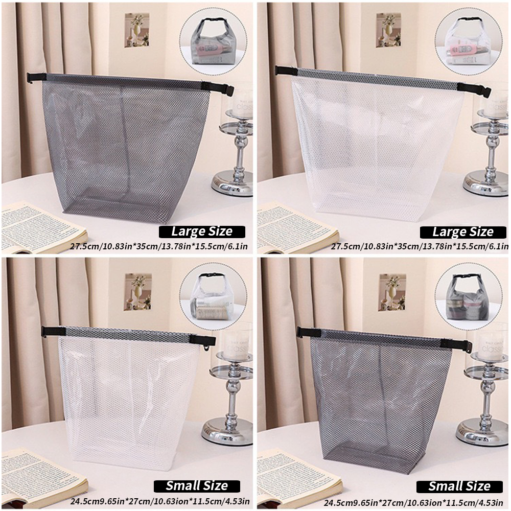AliExpress Waterproof Mesh Drawstring Toiletry Bag, view 6