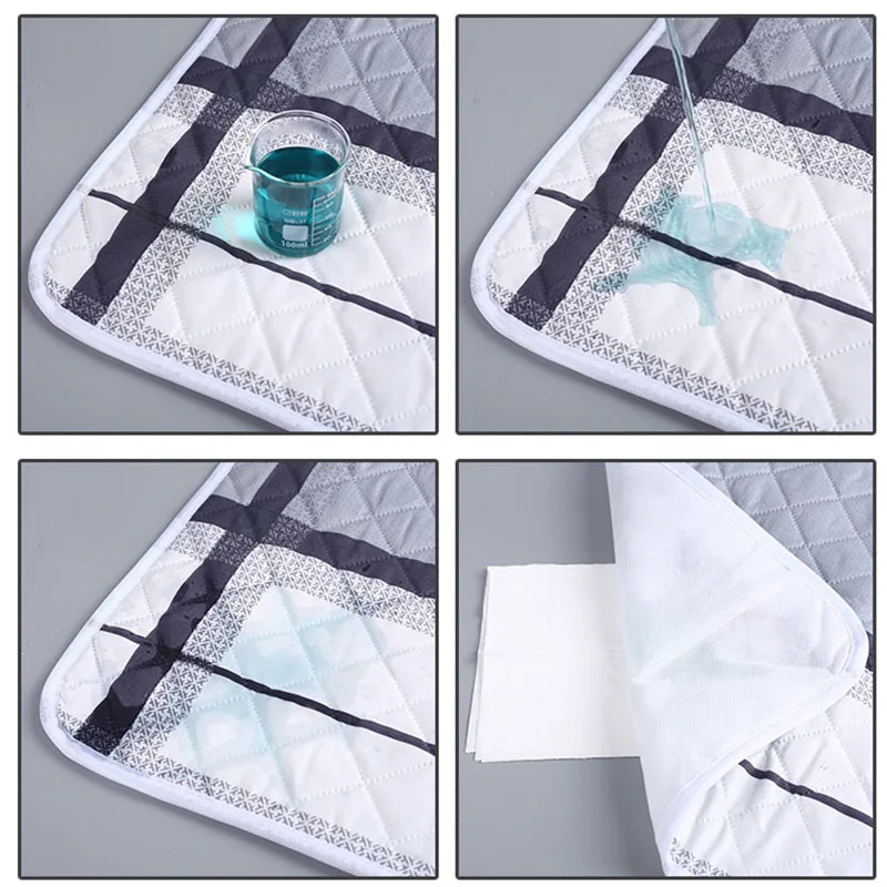 AliExpress Waterproof Washable Mattress Urine Mat for Baby Toddlers Cute Cartoon Bed Protector Diaper Bedding Urine Pads Cloth Breathable, view 3