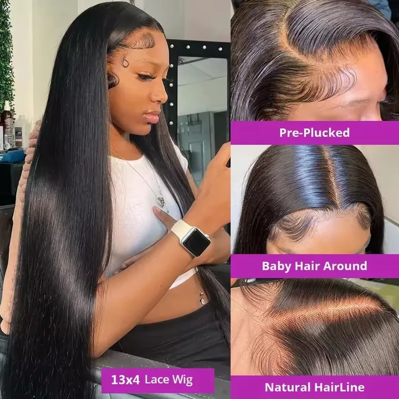AliExpress Glueless Drawstring Half Wig (13x4 Lace), view 2