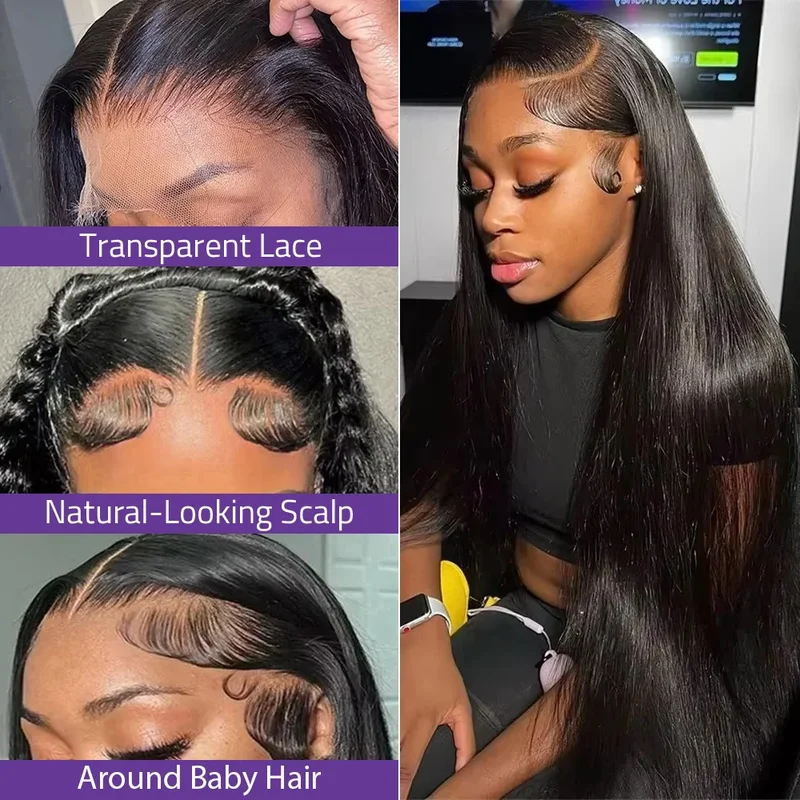 AliExpress Glueless Drawstring Half Wig (13x4 Lace), view 3