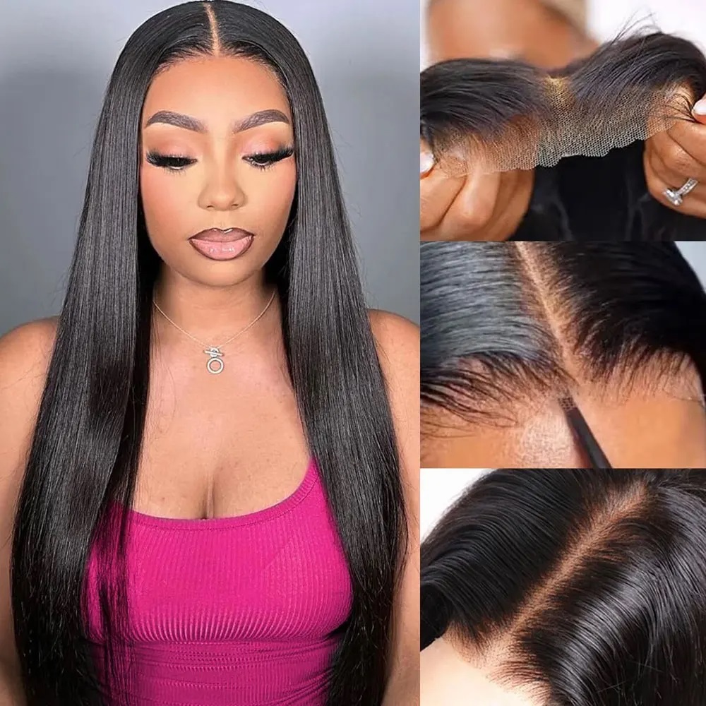 AliExpress Glueless Drawstring Half Wig (13x4 Lace), view 4