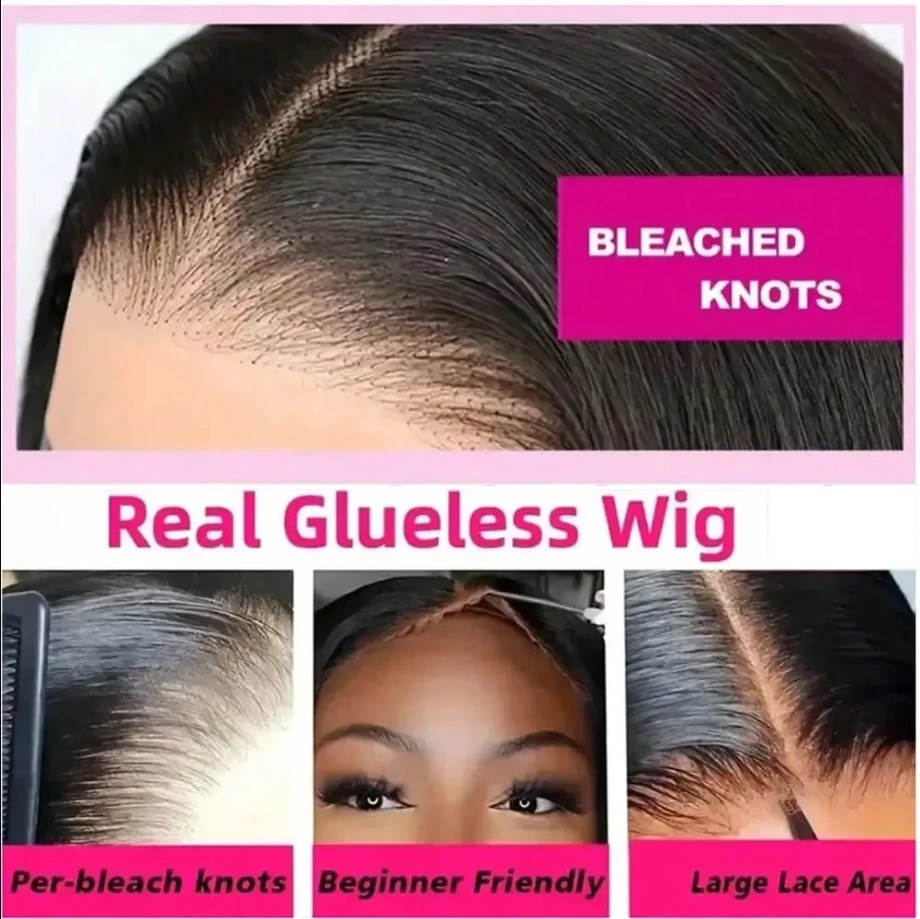 AliExpress Glueless Drawstring Half Wig (13x4 Lace), view 5