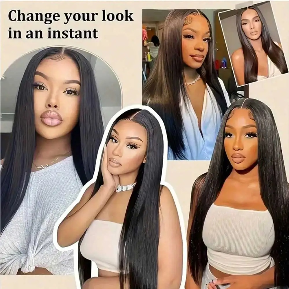 AliExpress Glueless Drawstring Half Wig (13x4 Lace), view 6