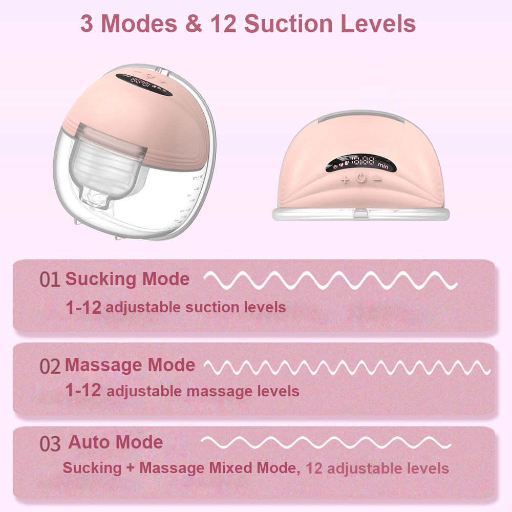 AliExpress Wearable Breast Pump Hands Free Electric Portable Wearable Breast Pumps Slient BPA-free Breastfeeding Milk Collector, view 5