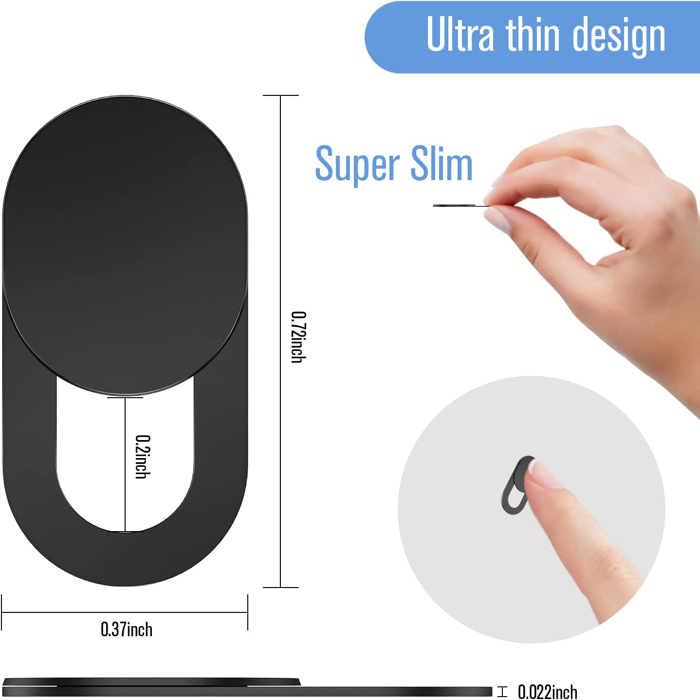 AliExpress Webcam Cover Shutter Magnet Slider Plastic Camera Cover for iPad Tablet Web Laptop Pc Camera Mobile Phone Lenses Privacy Sticker, view 4