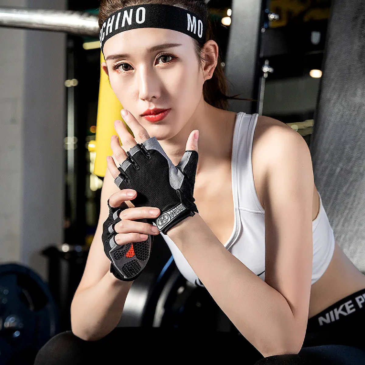 AliExpress Fingerless Anti-Slip Gym Weightlifting Gloves, view 5