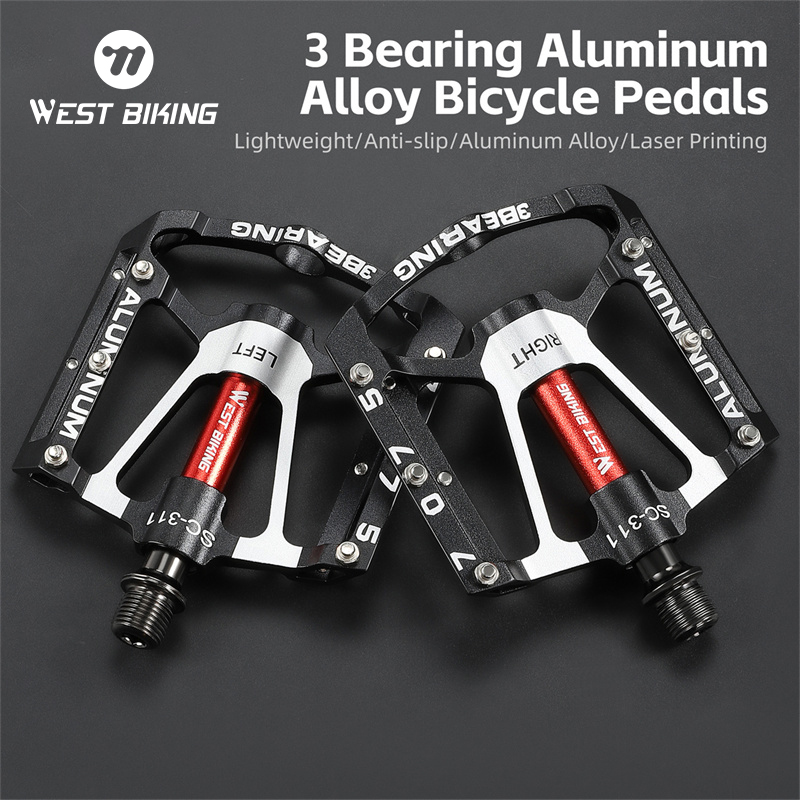 AliExpress WEST BIKING 3-Bearing CNC Aluminum Bike Pedals