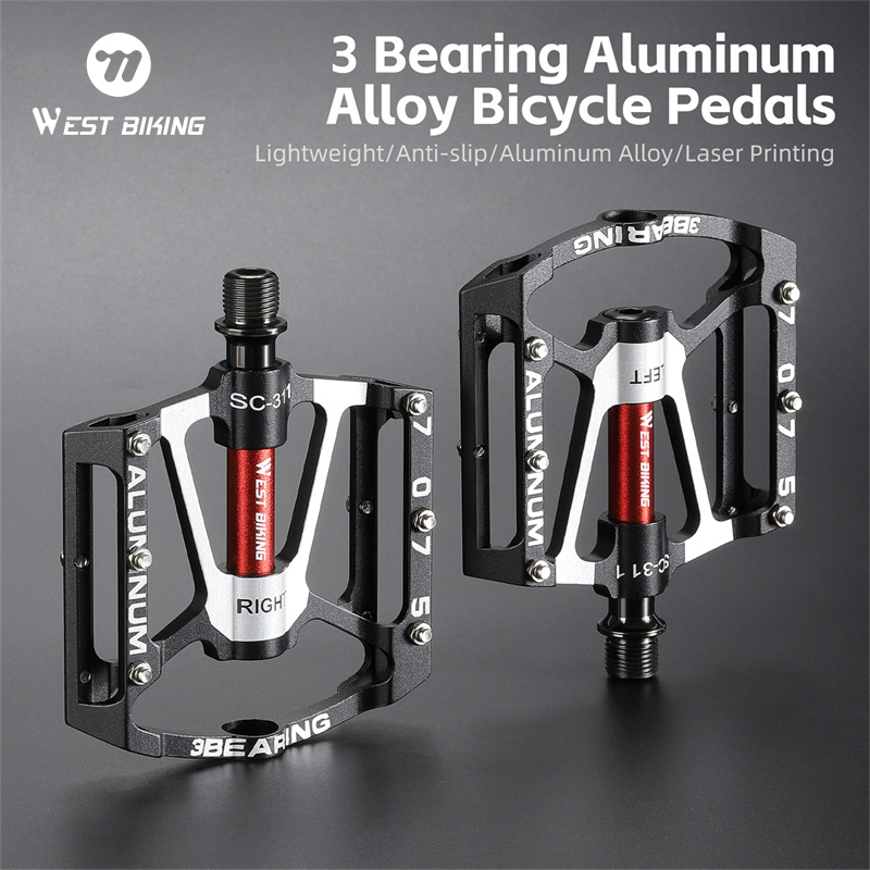 AliExpress WEST BIKING 3-Bearing CNC Aluminum Bike Pedals