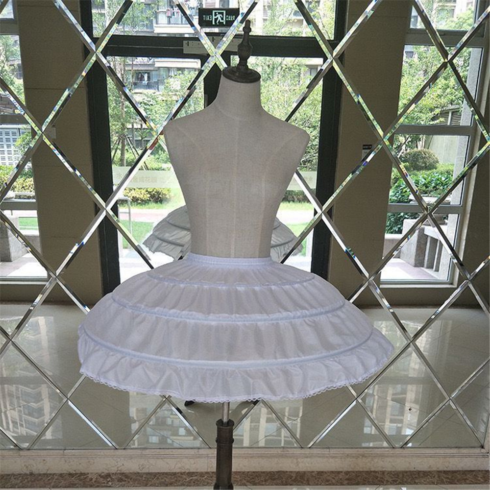 AliExpress White 3 Hoops Wedding Petticoats for Short Dress Ballet Skirt Girls Crinoline Elastic Waist Underskirt Jupon Court, view 2