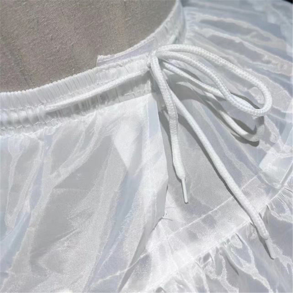 AliExpress White 3 Hoops Wedding Petticoats for Short Dress Ballet Skirt Girls Crinoline Elastic Waist Underskirt Jupon Court, view 5