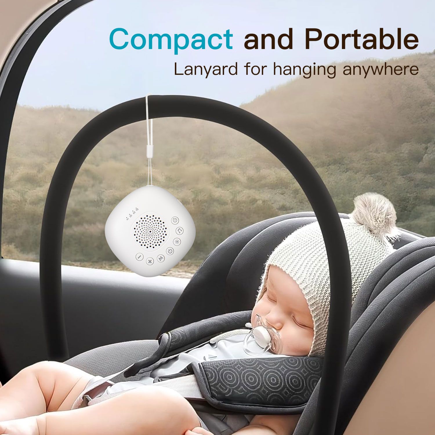AliExpress White Noise Sound Machine with 24/20 Soothing Sounds Sleep Aid for Babies Kids Adults  Rechargeable Night Light Newborn Gifts, view 5