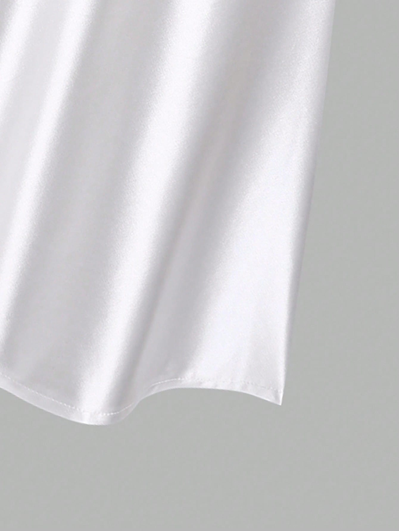 AliExpress White Pleated Fishtail Skirt, view 3