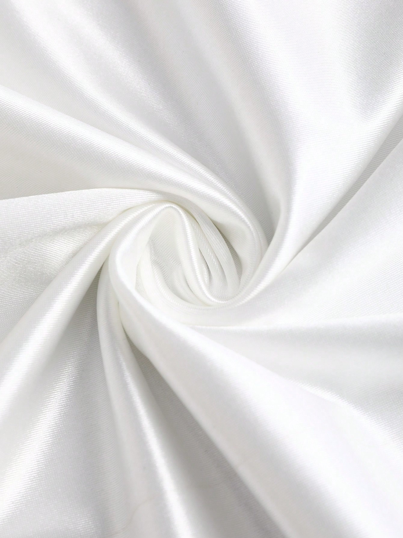 AliExpress White Pleated Fishtail Skirt, view 4