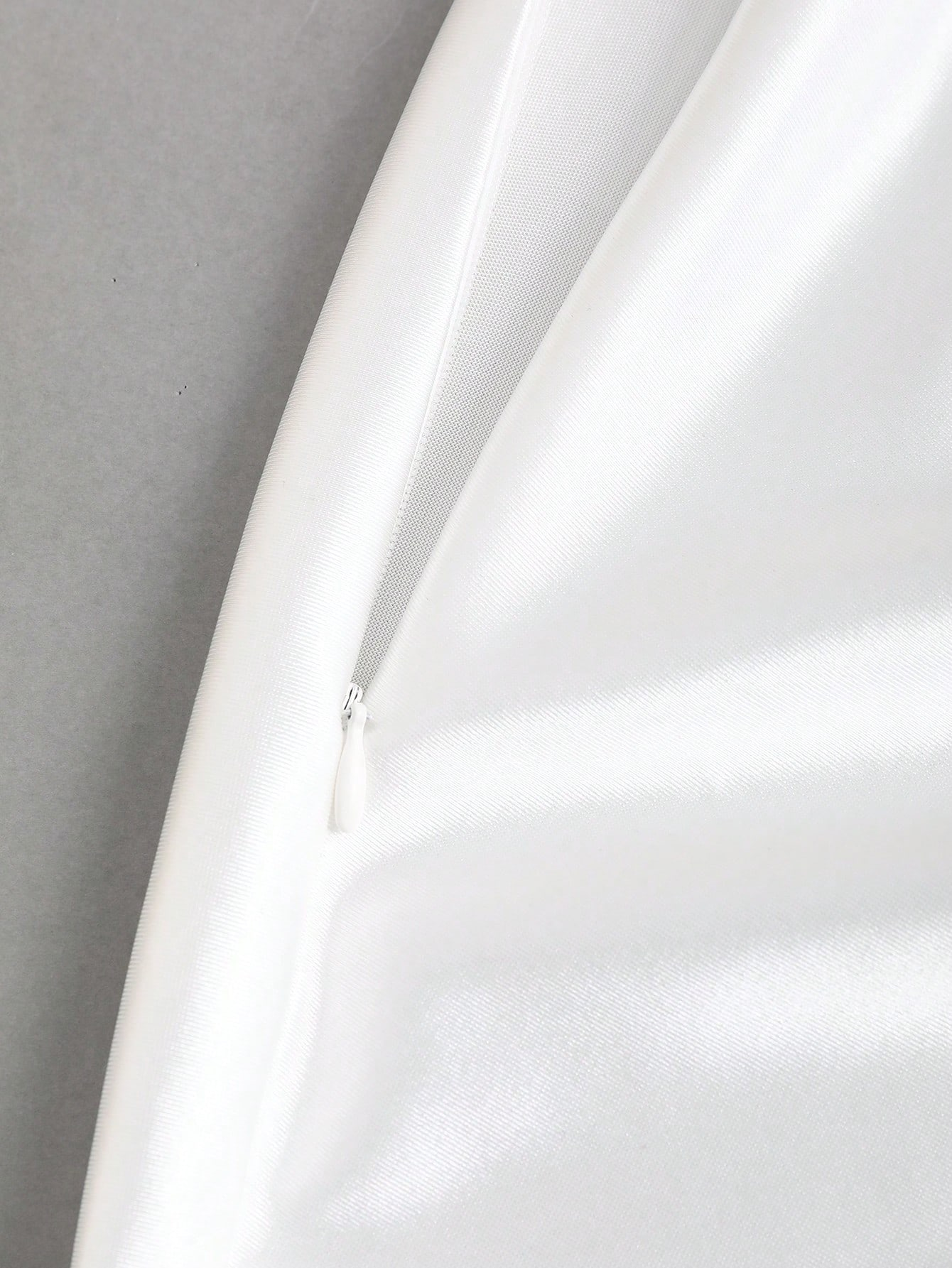 AliExpress White Pleated Fishtail Skirt, view 6