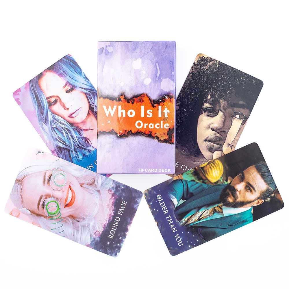 AliExpress Who Is It Oracle Cards 78 Cards About 10X6cm NO Guide For Family Party High Quality Fortune Telling Divination Tarot Cards Deck