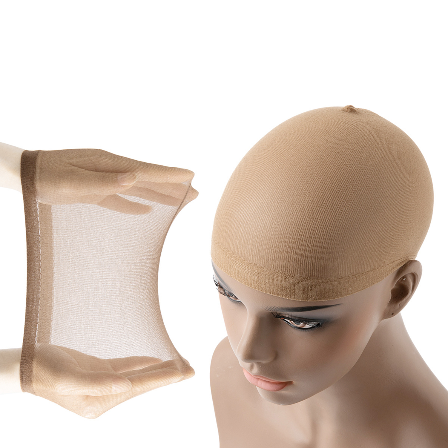 AliExpress Wig Caps Hair Nets Weave Hairnets 2 10 12 20Pcs/Pack Stocking Wig Caps Stretch Mesh Caps Stocking Caps for Making Wigs Free Size