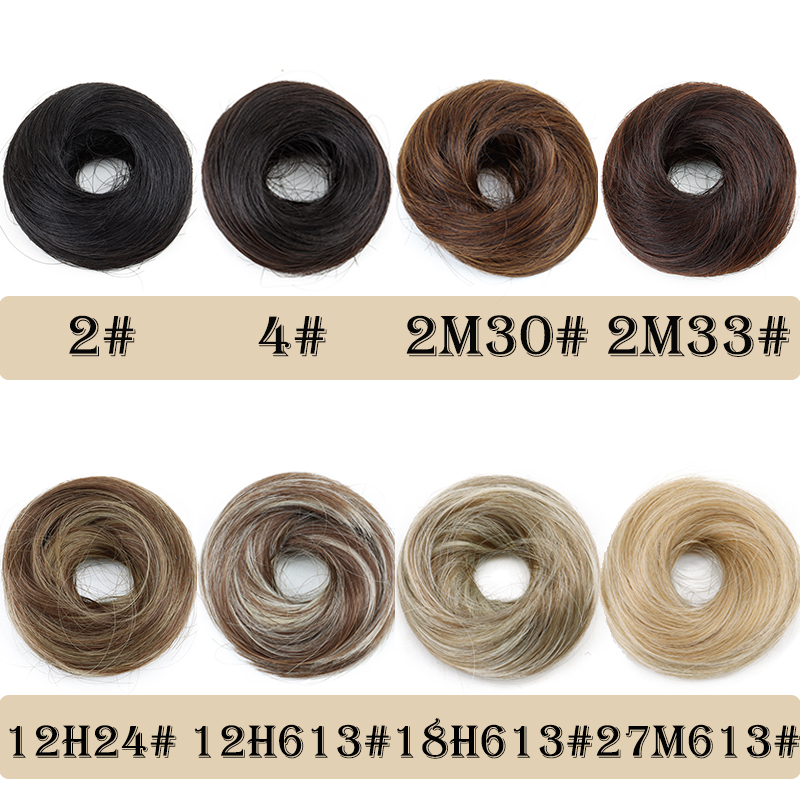 AliExpress WIGSIN Synthetic Messy Dount Hair Buns Updo Chignon With Elastic Hair Exension for Women Daily Lazy Hair Accessories, view 3