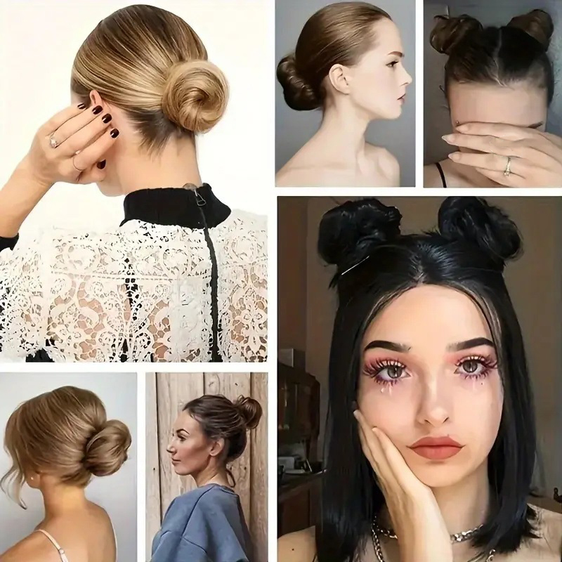 AliExpress WIGSIN Synthetic Messy Dount Hair Buns Updo Chignon With Elastic Hair Exension for Women Daily Lazy Hair Accessories, view 6