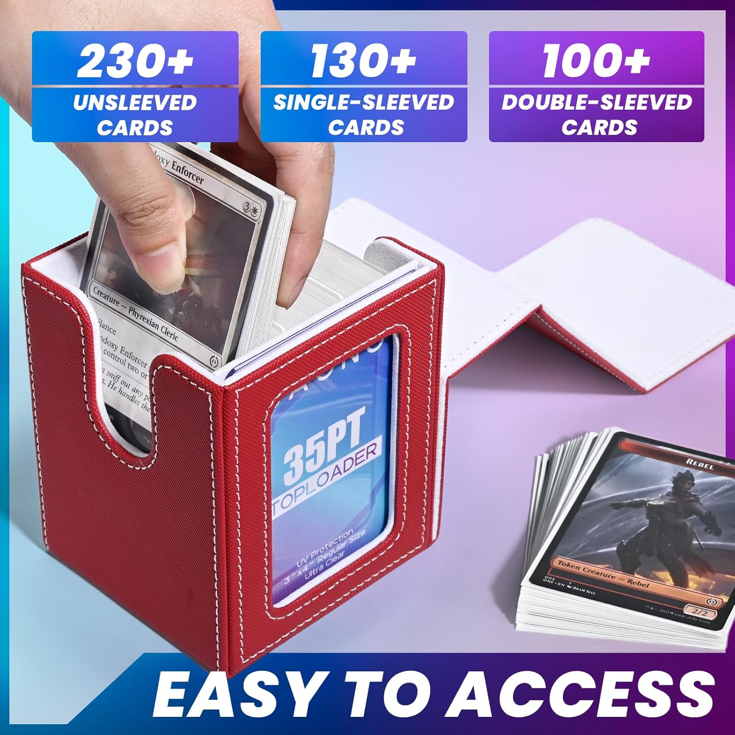 AliExpress Window-Front Trading Card Collection Box, view 4