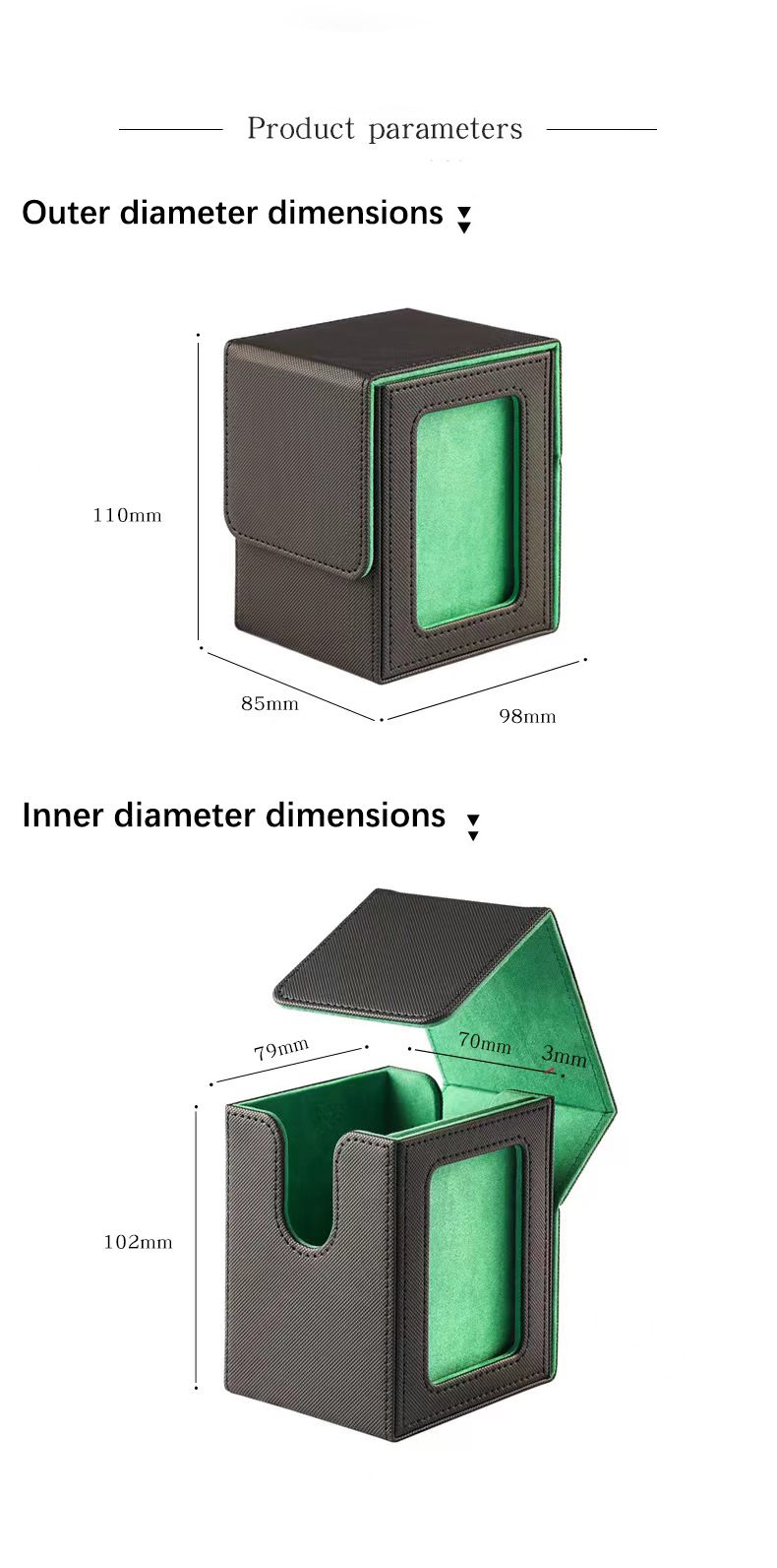 AliExpress Window-Front Trading Card Collection Box, view 6