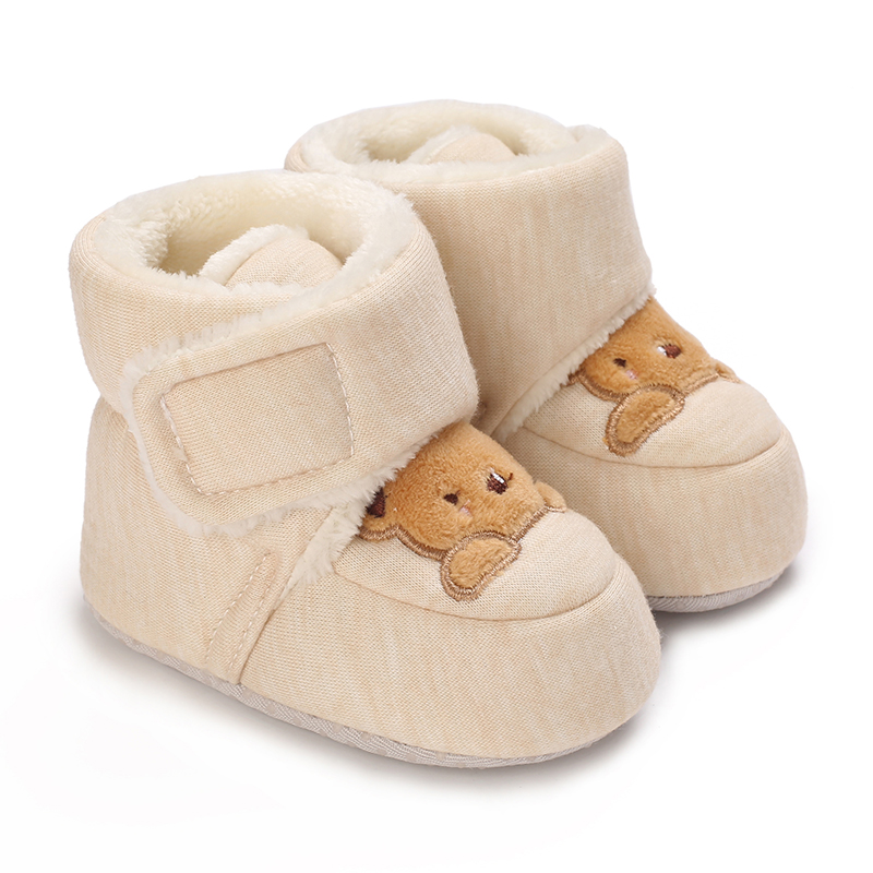 AliExpress Winter Newborn Boys and Girls Cute Cartoon Cotton Shoes with Soft Sole and Warm Boots Preschool Walking Shoes Winter Newborn, view 2