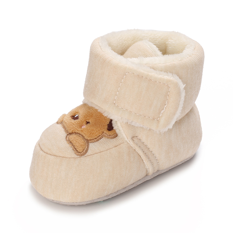 AliExpress Winter Newborn Boys and Girls Cute Cartoon Cotton Shoes with Soft Sole and Warm Boots Preschool Walking Shoes Winter Newborn, view 6