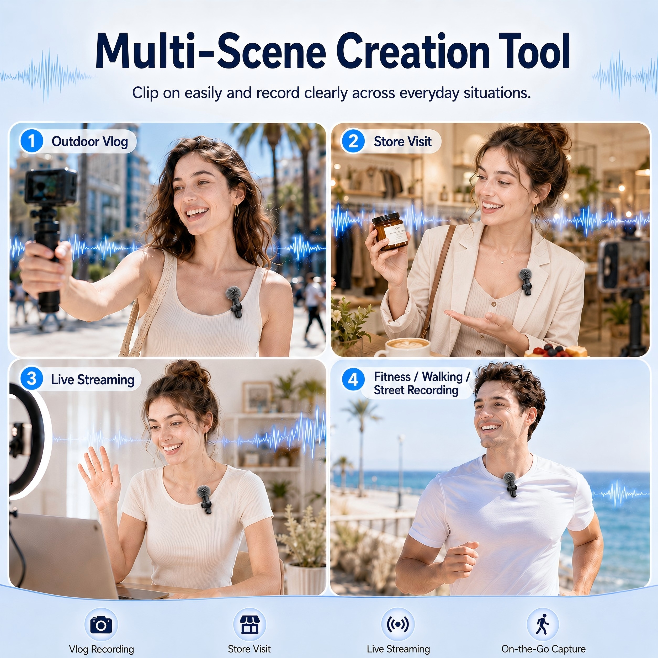 AliExpress Wireless Lapel Microphone, Noise-Cancelling, Suitable for Vlogs, Interviews, and Live Streaming, Compatible with Type-C Devices, view 6