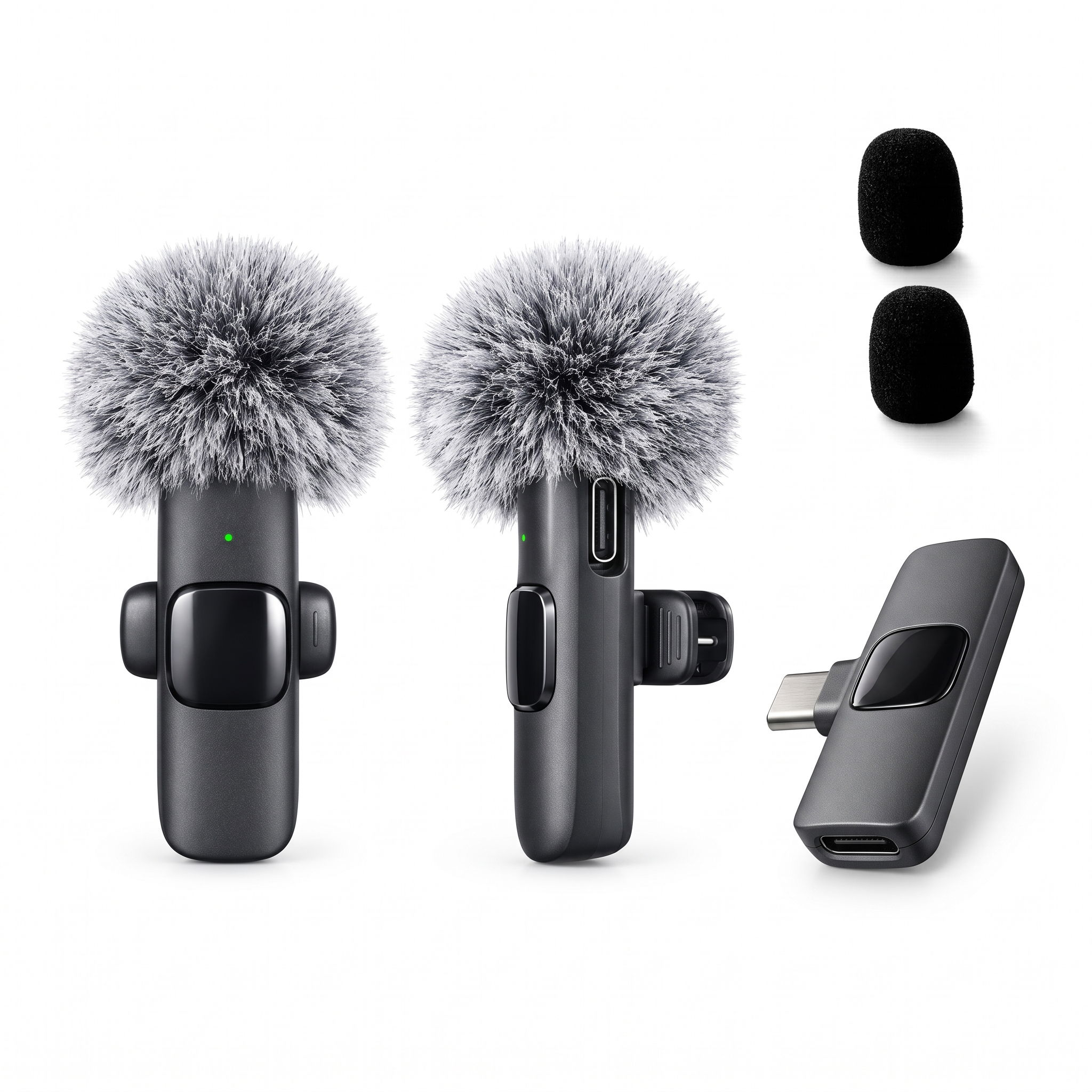 AliExpress Wireless Lapel Microphone, Plug‑and‑Play, Long Battery Life, Portable, Type‑C Port, Ideal for Vlogging & Live Streaming.