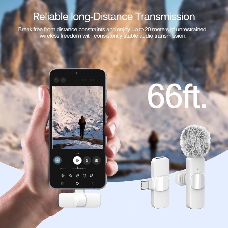 AliExpress Wireless Lavalier Microphone with Noise Cancellation, view 4