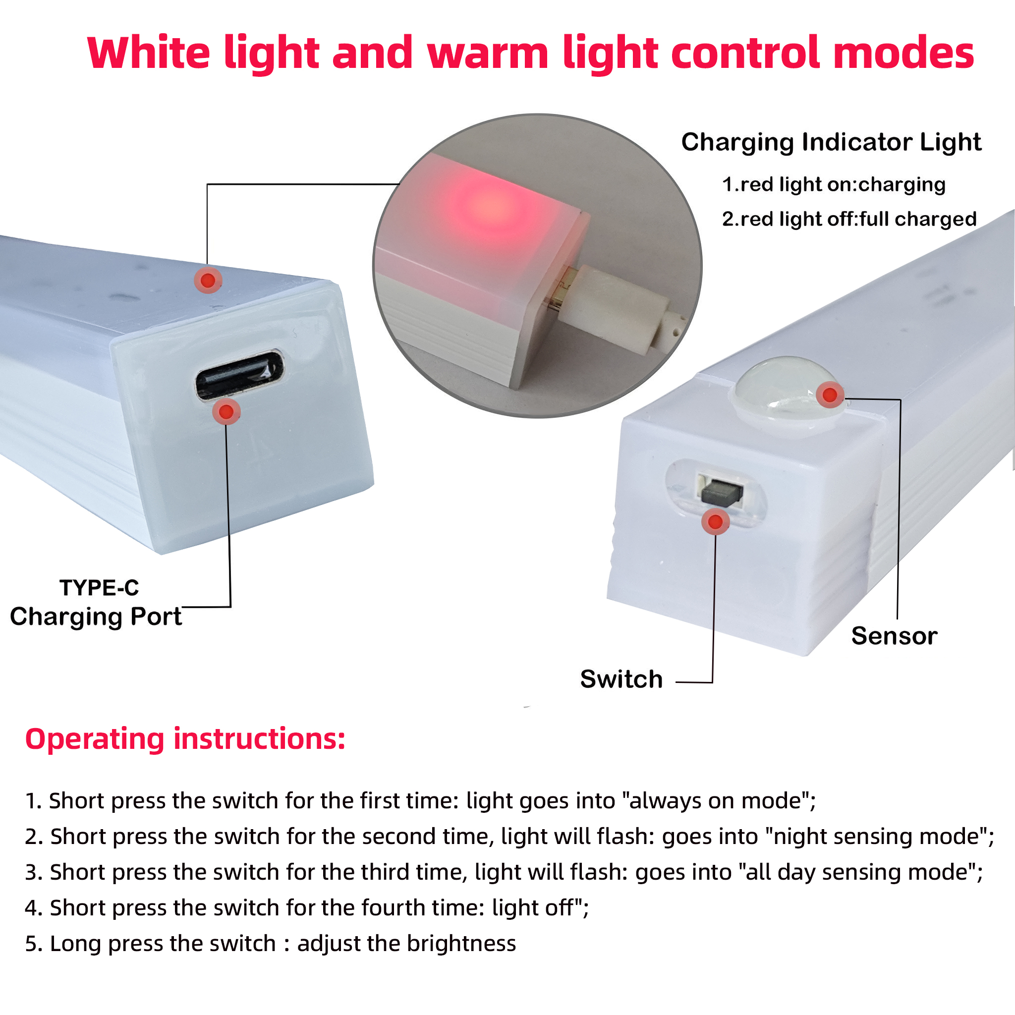 AliExpress Wireless LED Motion Sensor Night Light, view 6
