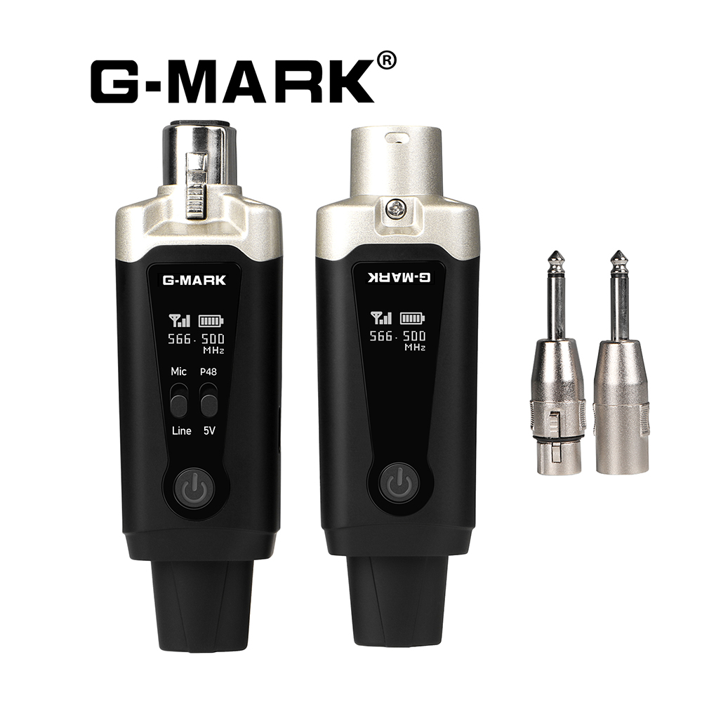 AliExpress Wireless Microphone System G-MARK GX1.1 UHF XLR Adapter 16 Channels Audio Transmitter And Receiver For 48V Phantom Power Condens
