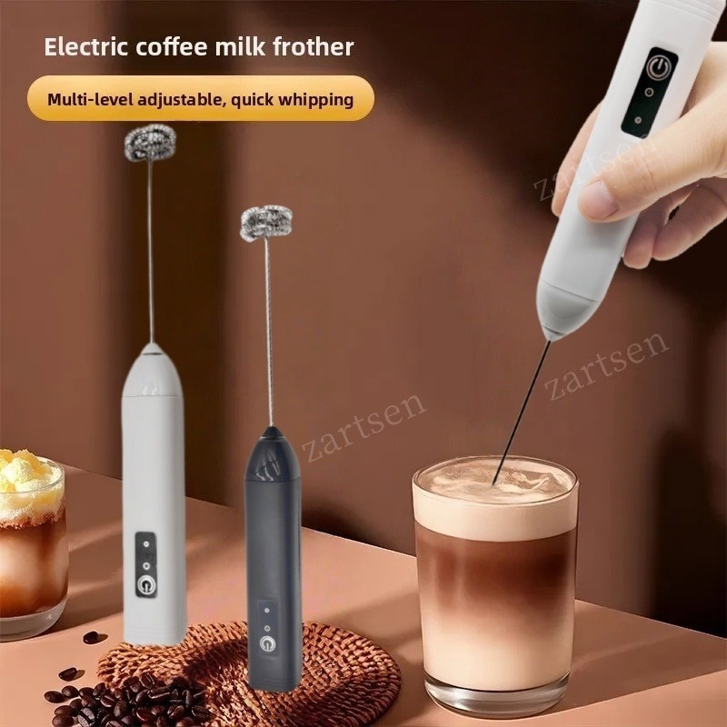 AliExpress Wireless Milk Frother Electric Type-C Handheld Blender Stainless Steel Mini Coffee Maker Whisk Mixer For Coffee Cappuccino Cream